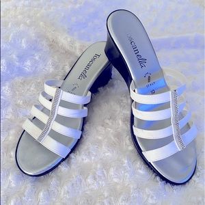 Beautiful White Wedge Sandal